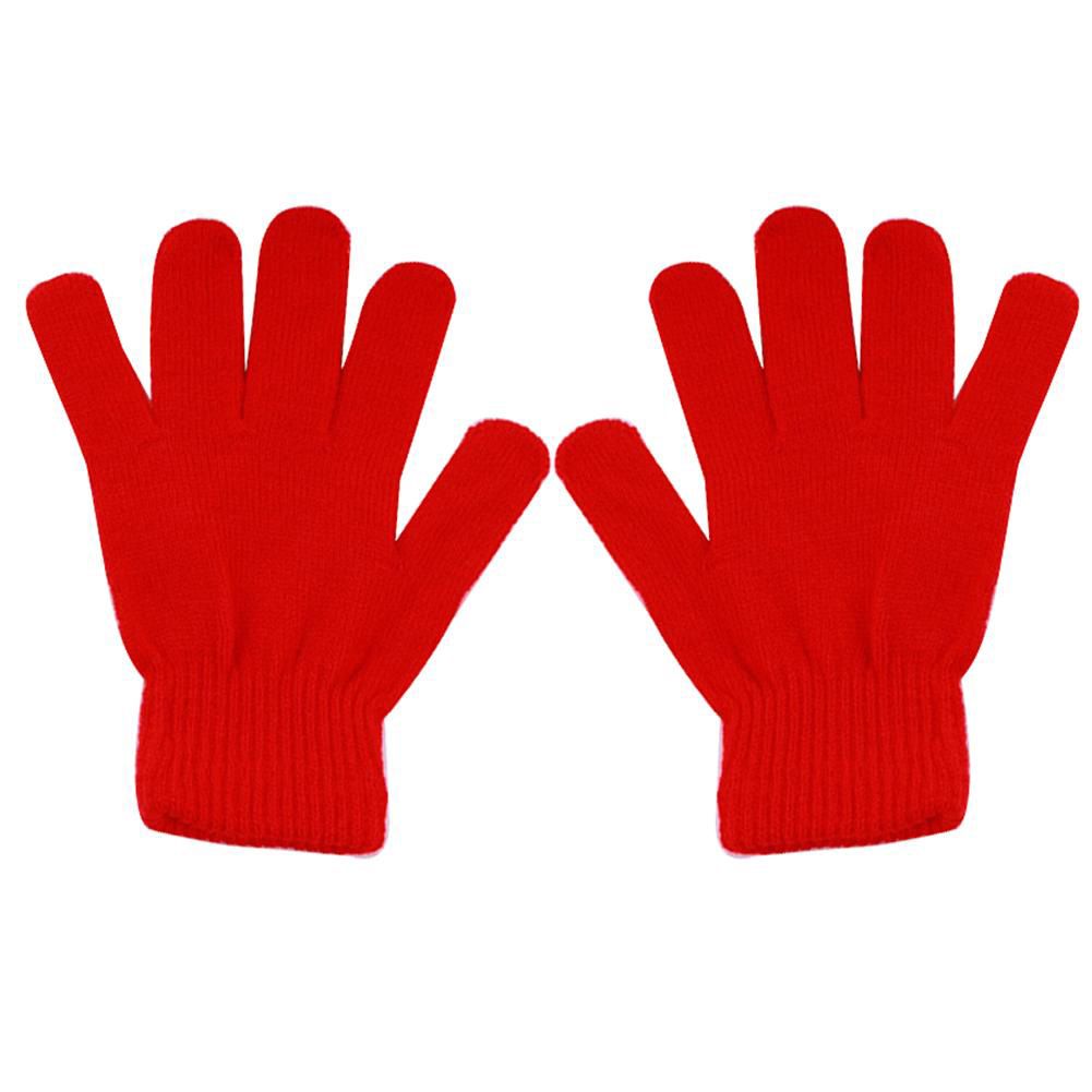 【ALLGOOD】Fashion Solid Color Women Men Winter Soft Warm Magic Full Finger Gloves Gift
