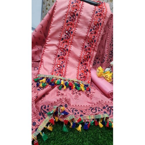 Eid Collection Joypuri Ari Work Unstitched Three Piece Salwar Kamiz (3 Piece) অর্ক কটন আড়ি জয়পুরি থ্রি পিছ
