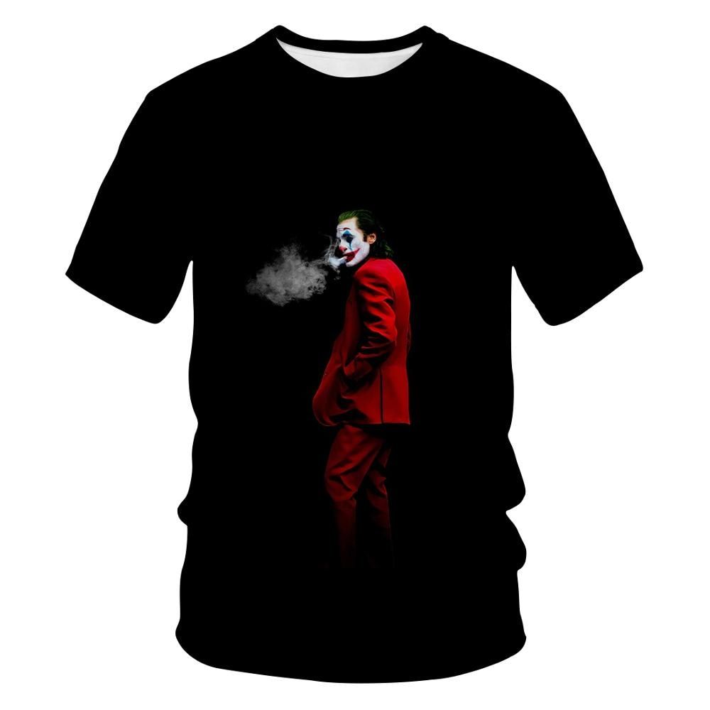 men t shirt the clown 3D Printed T Shirt Men Joker Face Casual O-neck Male tshirt Clown Short Sleeved joke tops