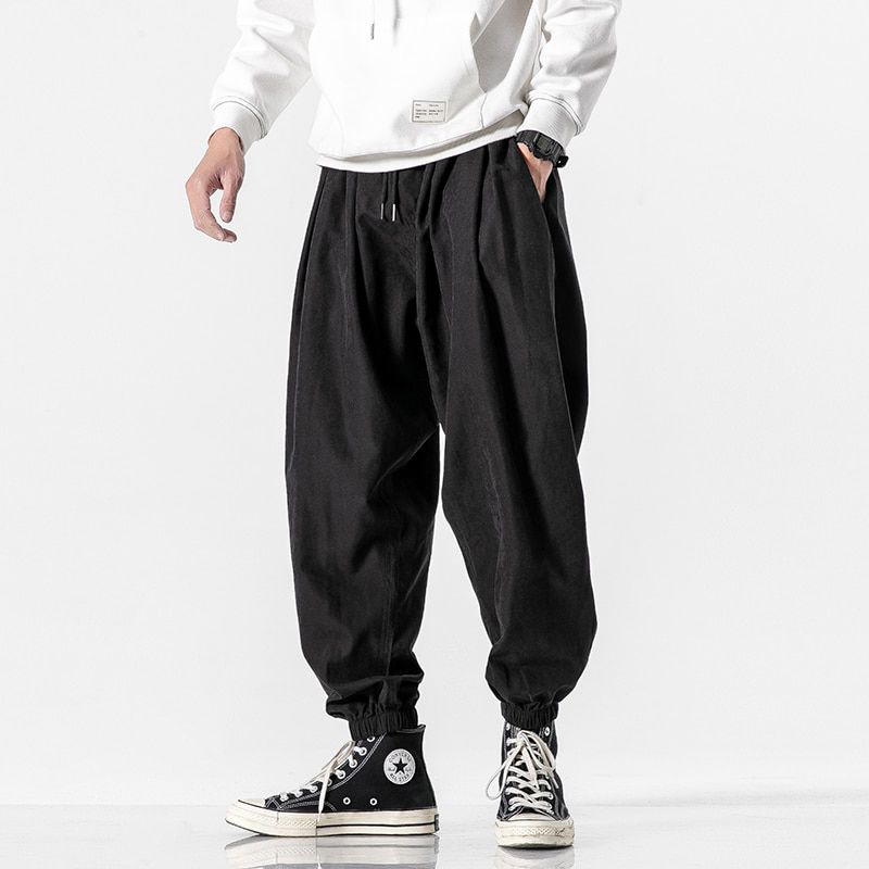 Men Summer Korean Style Casual Pants Mens Fashion Plus Size Trousers Male Oversize Harem Pants Men Clothes