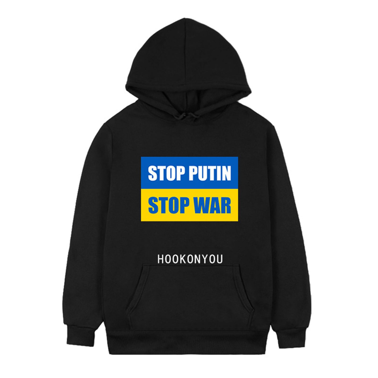 Uni Sweatshirt Breathable Decorative Ukraine Loose Hooded Sweatshirt