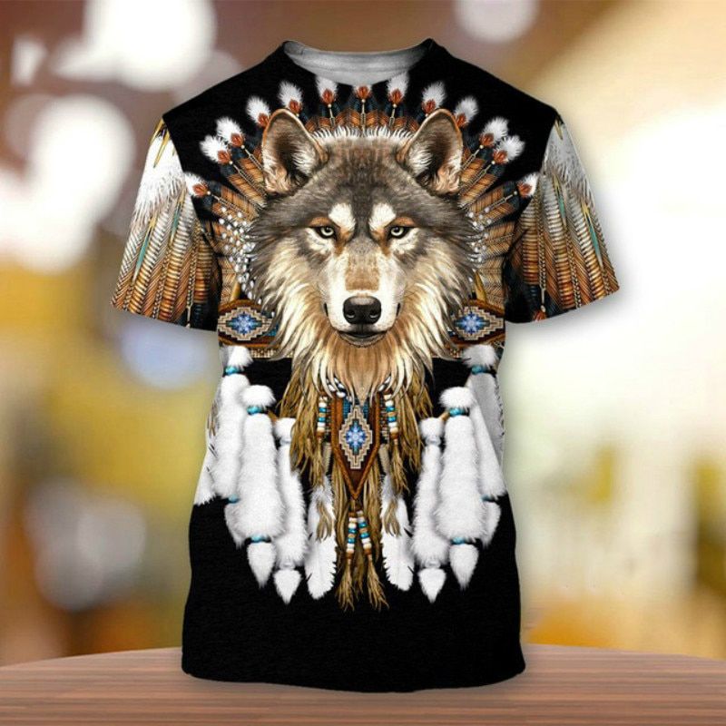 Ordinary casual bohemian style men's t-shirt 3D stretch Indian design couple streetwear t-shirt 2021 fashion clothing