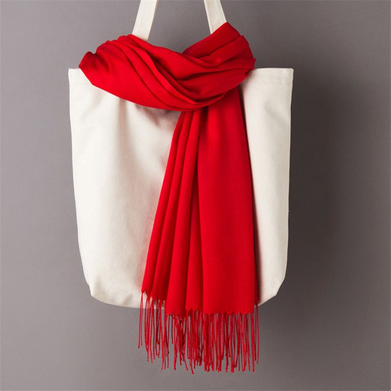 2020 luxury brand muslim head scarves for women plain shawls and wraps solid female hijab stole pashmina cashmere foulard