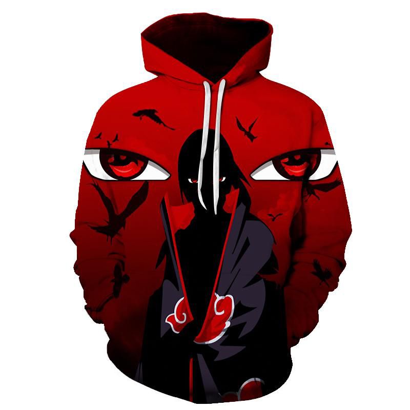 Naruto Uchiha Itachi Men's Winter Girl's Sportswear with 3-D Men's Jacket Levy Ackerma in