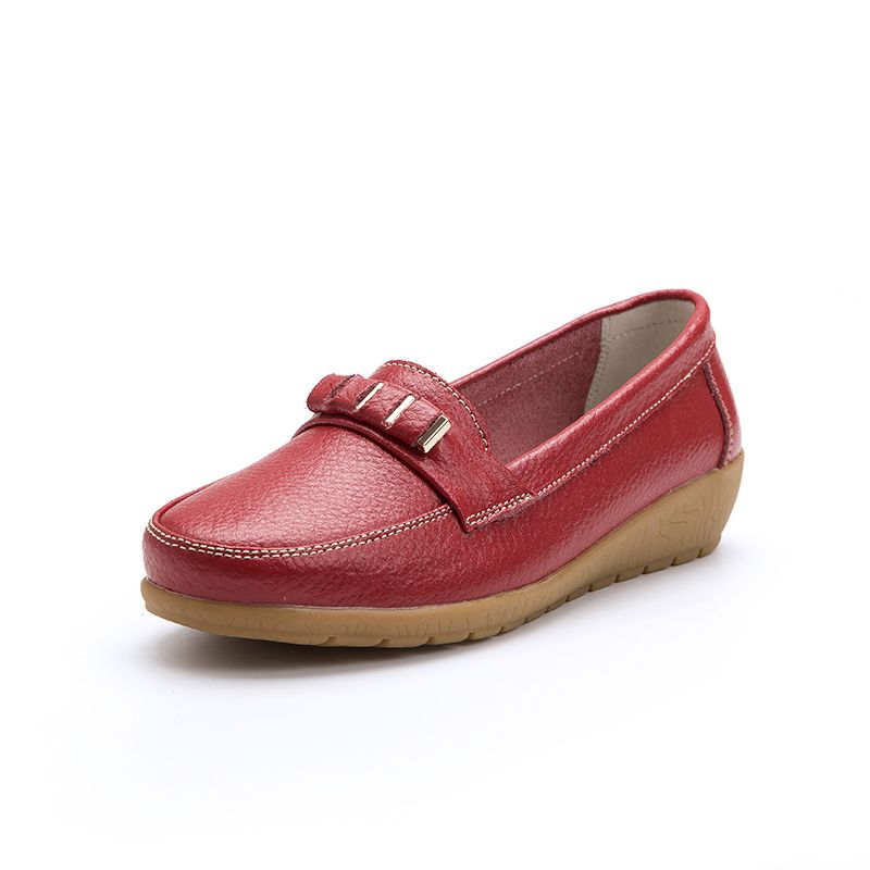 store lady family Loafers for women 100% leather Casual shoes for women Korean style plus size shoes women comfortable Loafers Women