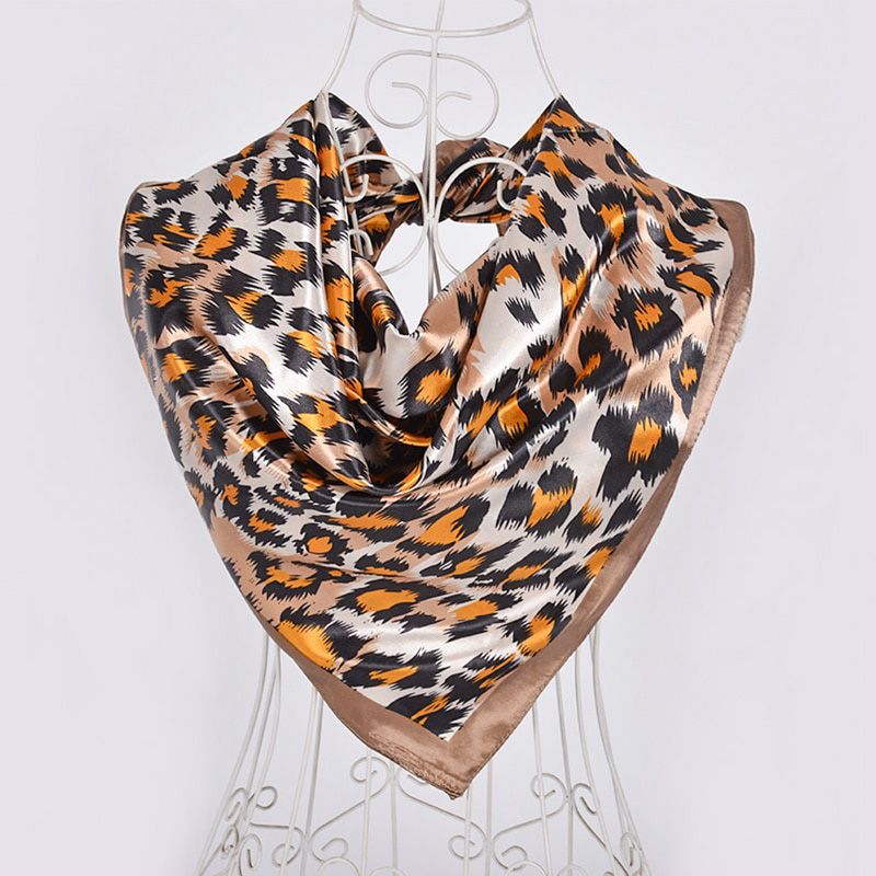 2020 Elegent Women Large Square Silk Scarf Printed,90*90cm Fashion Spring And Autumn Grey And Purple Polyester Silk Scarf Shawl
