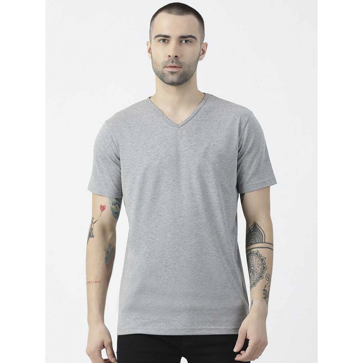 Fashionable Half Sleeve Slim Fit T-Shirt For Men
