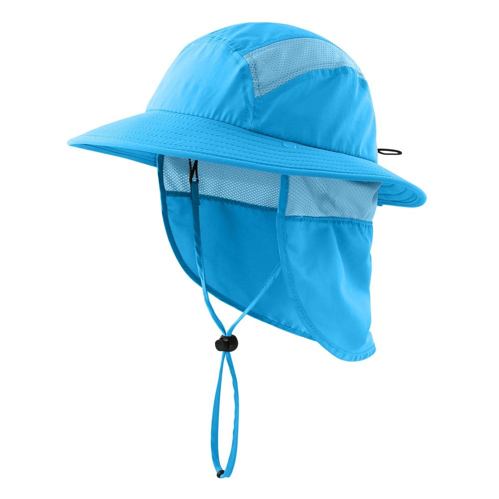 Connectyle UPF 50+ Boys Summer Hat with Neck Flap Summer Beach Kids Safari Hat