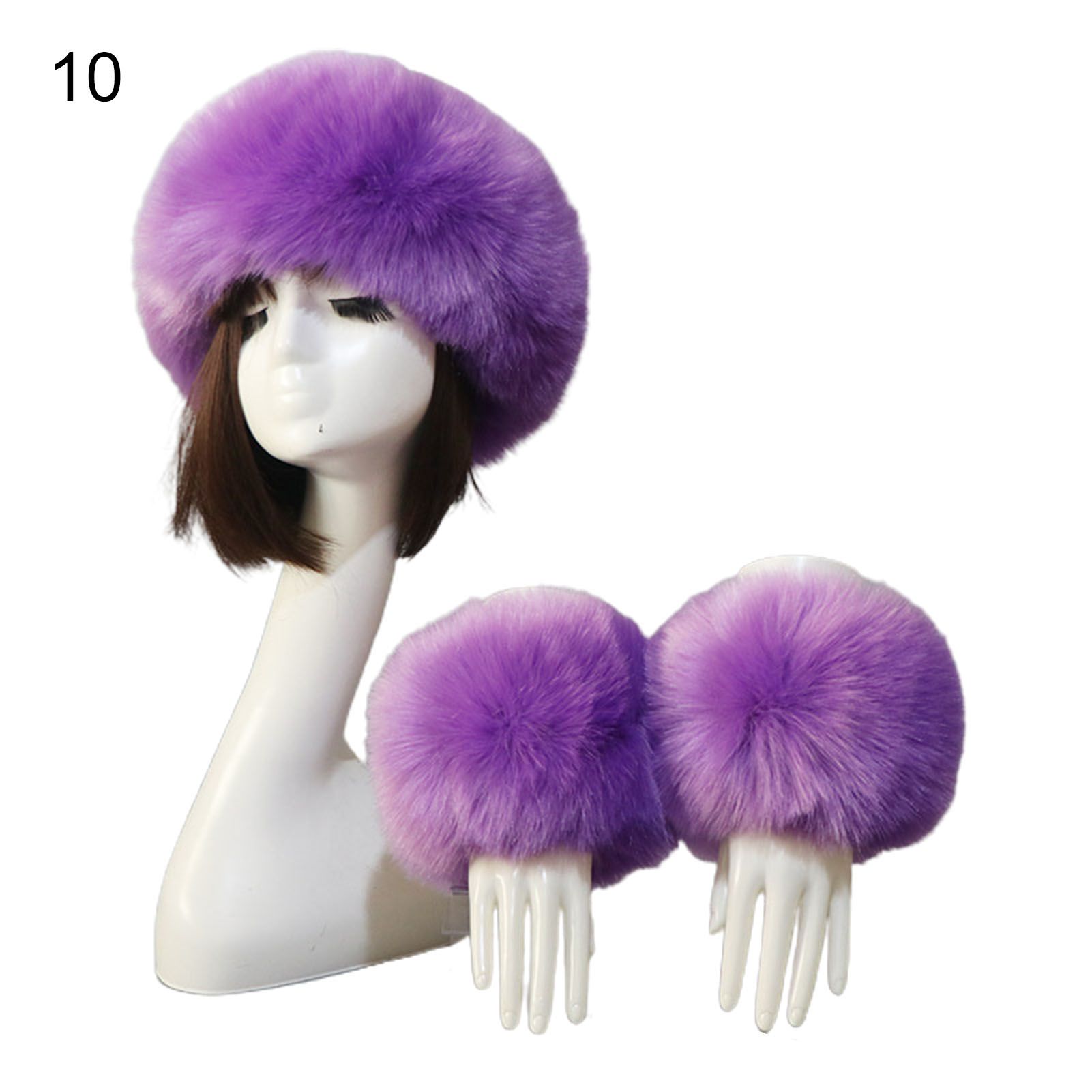 Hat Wrist Sleeves Fluffy Furry Empty Top Hat Wrist Sleeves