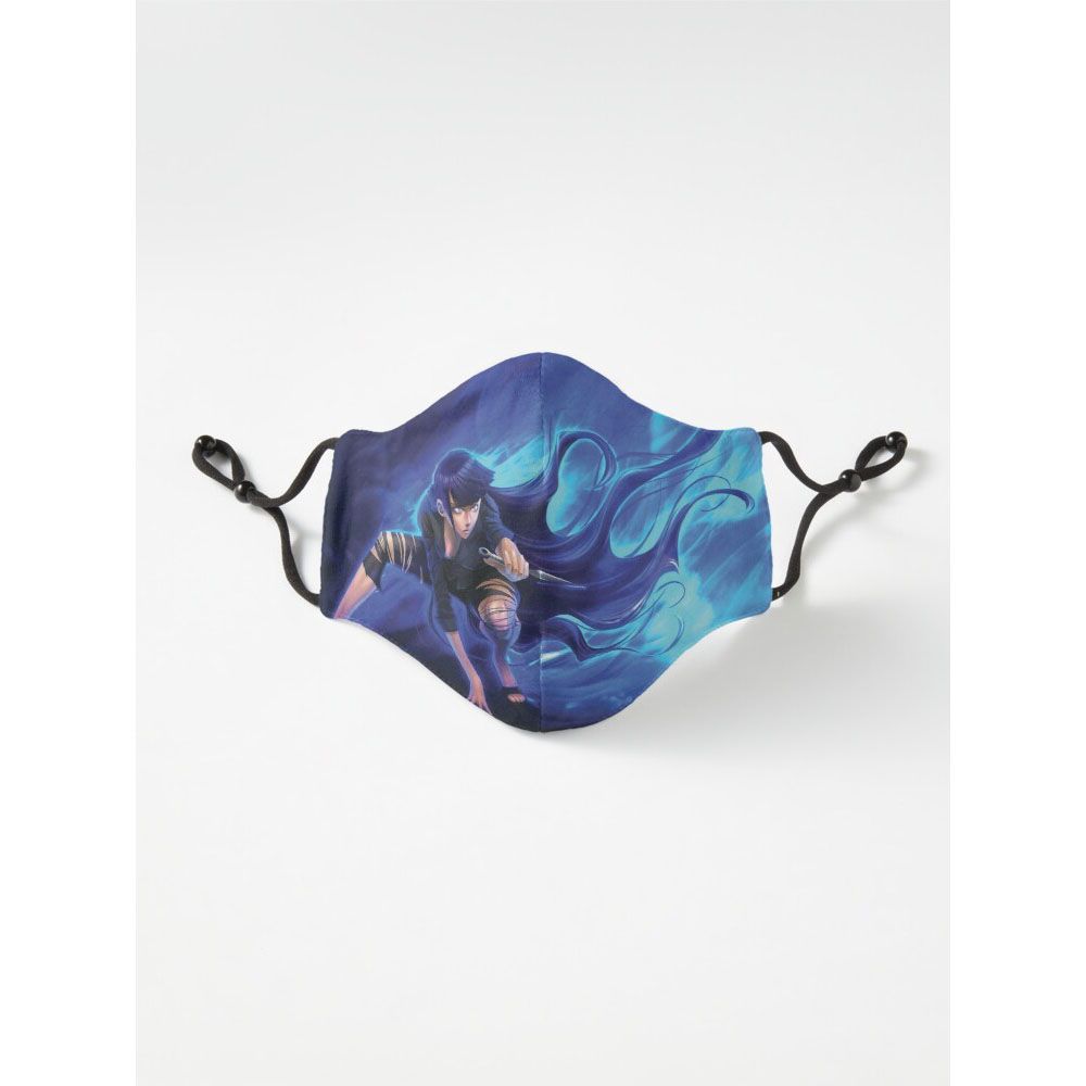 Hinata Hyuga Byakugan Anime Girl  Six Layer Face_Mask Tiktok_Mask For Men And Women Gaming_Mask With Adjustable Ear Loop And Digital Print Face_Mask Graphics Print Anime_Mask