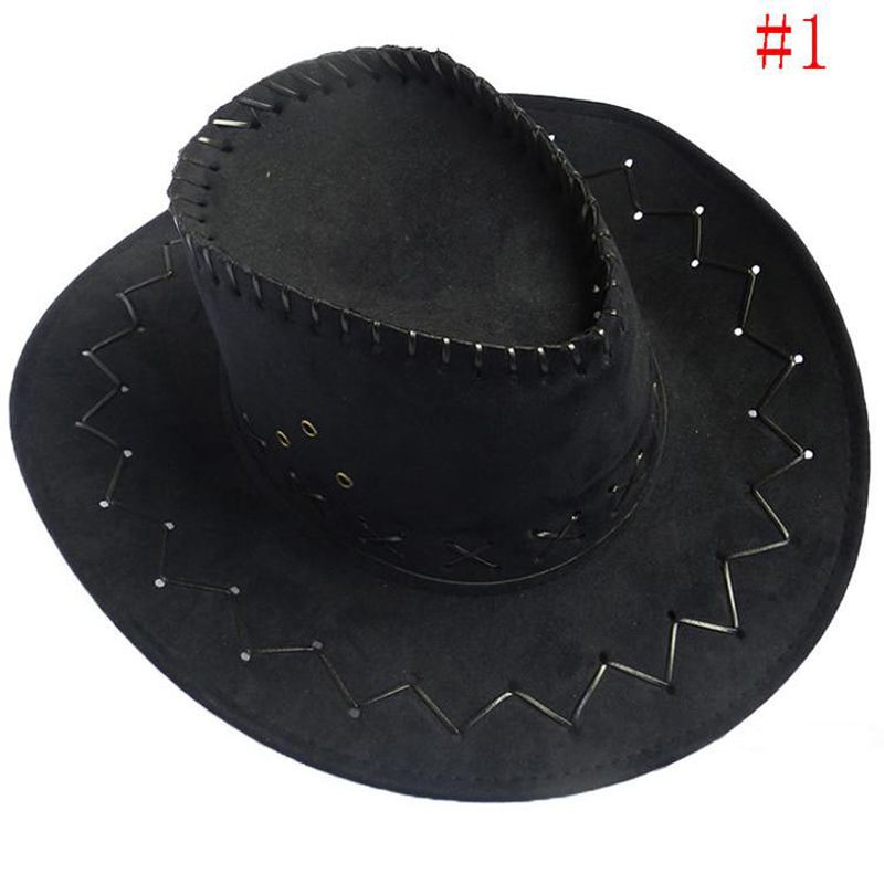 Fashion Cowboy Hats Women Retro Jazz Style Cap Wide Brim Spring Summer Delicate Cowboy Hats