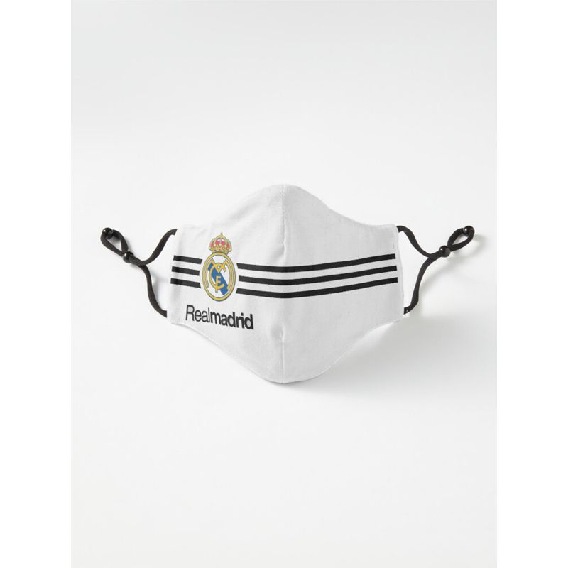 Real Madrid FC Football Club UEFA Champions Copa del Rey Six Layer Face_Mask Tiktok_Mask For Men And Women Gaming_Mask With Adjustable Ear Loop And Digital Print Face_Mask Graphics Print