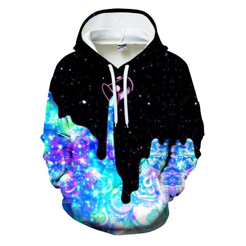 3D Hoodies Men Splatter Colorful Paint Stains 3D Print Sweatshirt Streetwear Pullovers Tops Plus Size