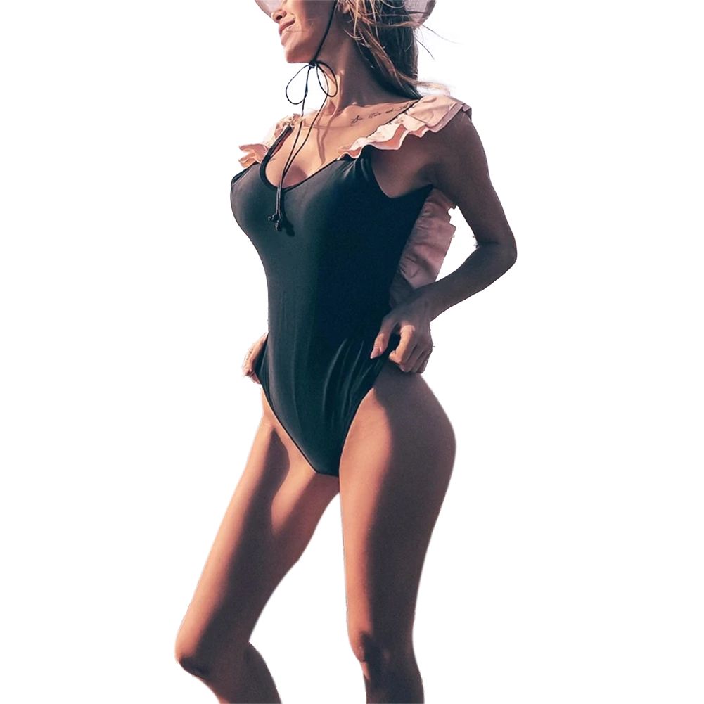 Swimsuit for Female Fashionable and Beautiful Simple and Sexy Style U-Shaped Collar and Sleeveless One Piece Swimsuit for Women One Piece Bathing Suit for women