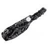 Fashion Women Paisley Print Knot Stretch Sports Yoga Button Headband Hairband
