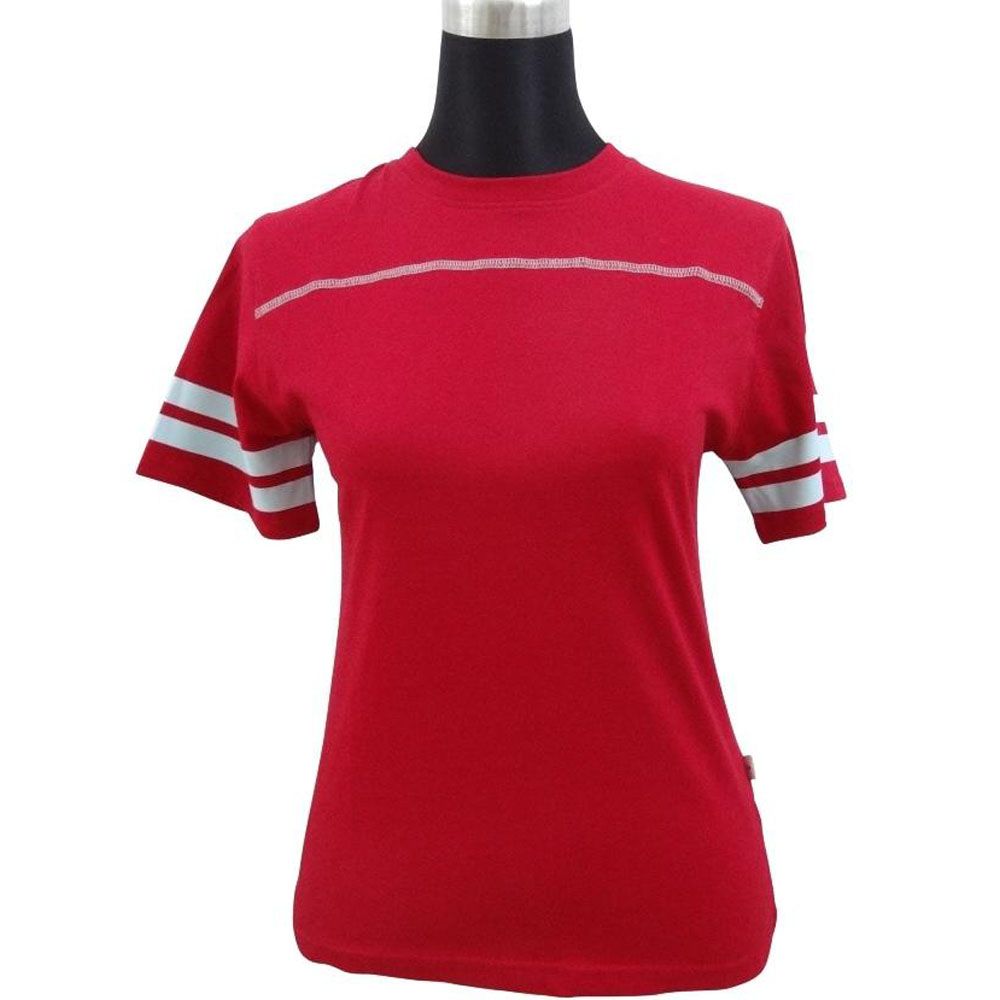 Jester Red Stitch T-Shirt for Ladies