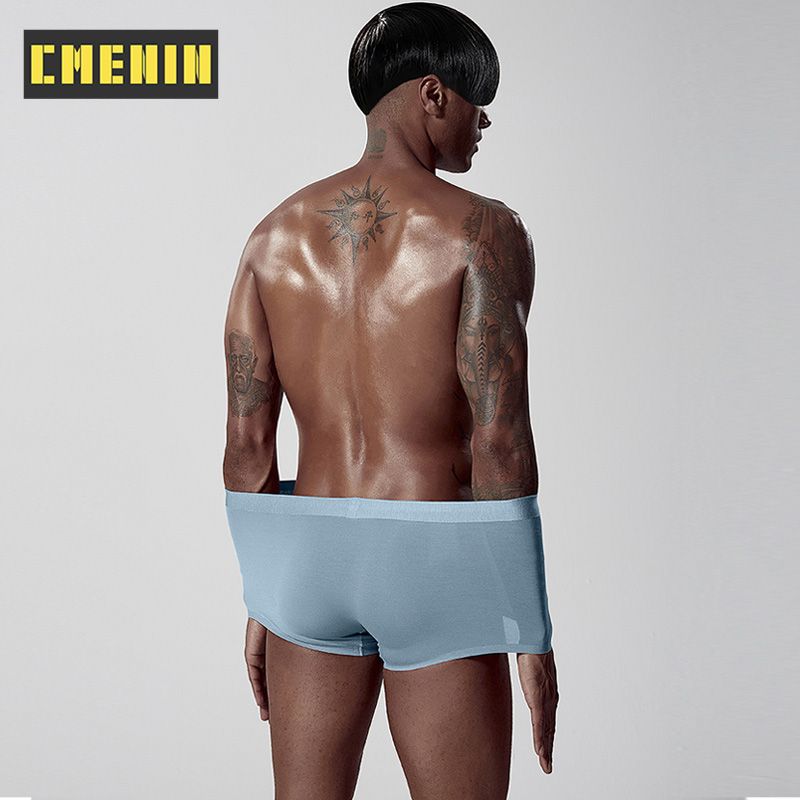 CMENIN 1pcs  Polyester Men Underwear Boxer Trunks Quick Dry Mens Boxershorts Underpants Boxers Letter AD308