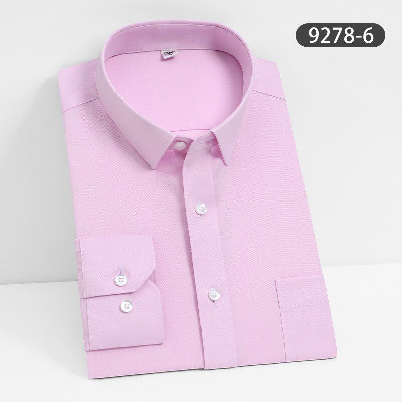 High Grade non-iron 100% cotton formal men solid/ striped shirts long sleeve classical business male apparel