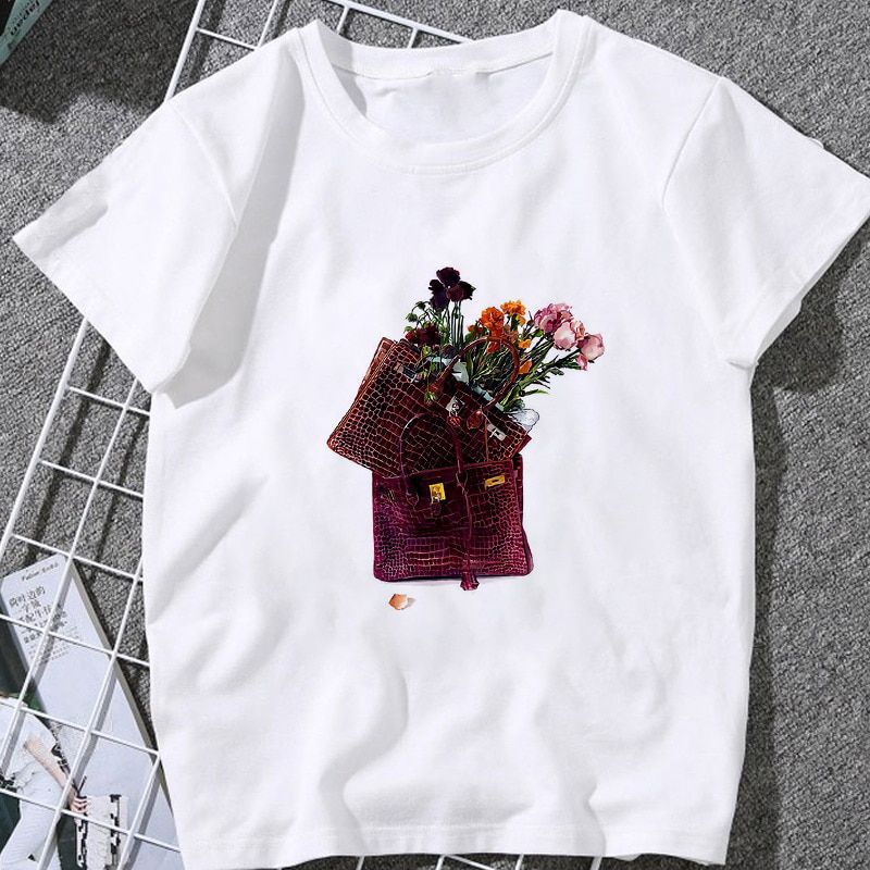 Summer Women T-shirt 2020 Fashion beauty  pattern Printing Tshirt Harajuku Leisure Streetwear Female Clothing Tshirt