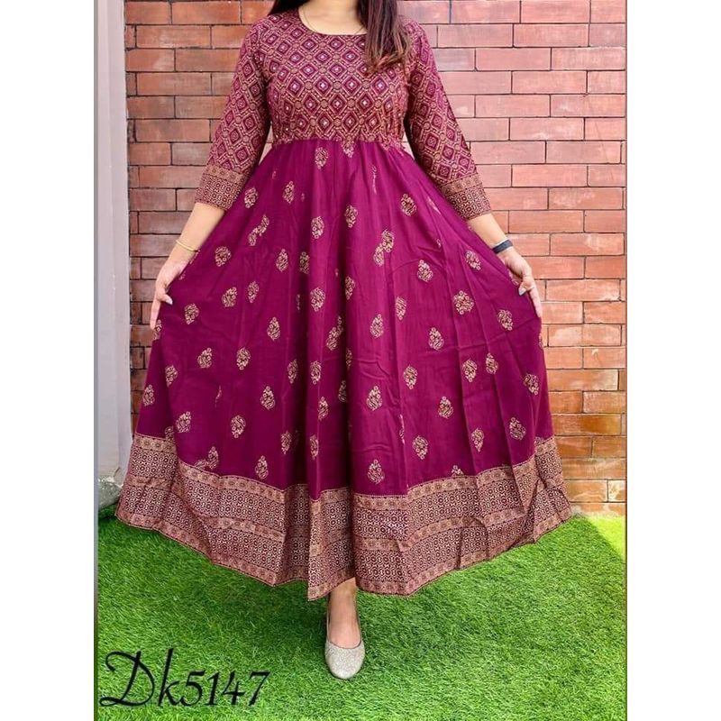 New exclusive Fashionable designed Gown 1piece long kurti different koti, Gown long kurti For Stylish Women / Girls