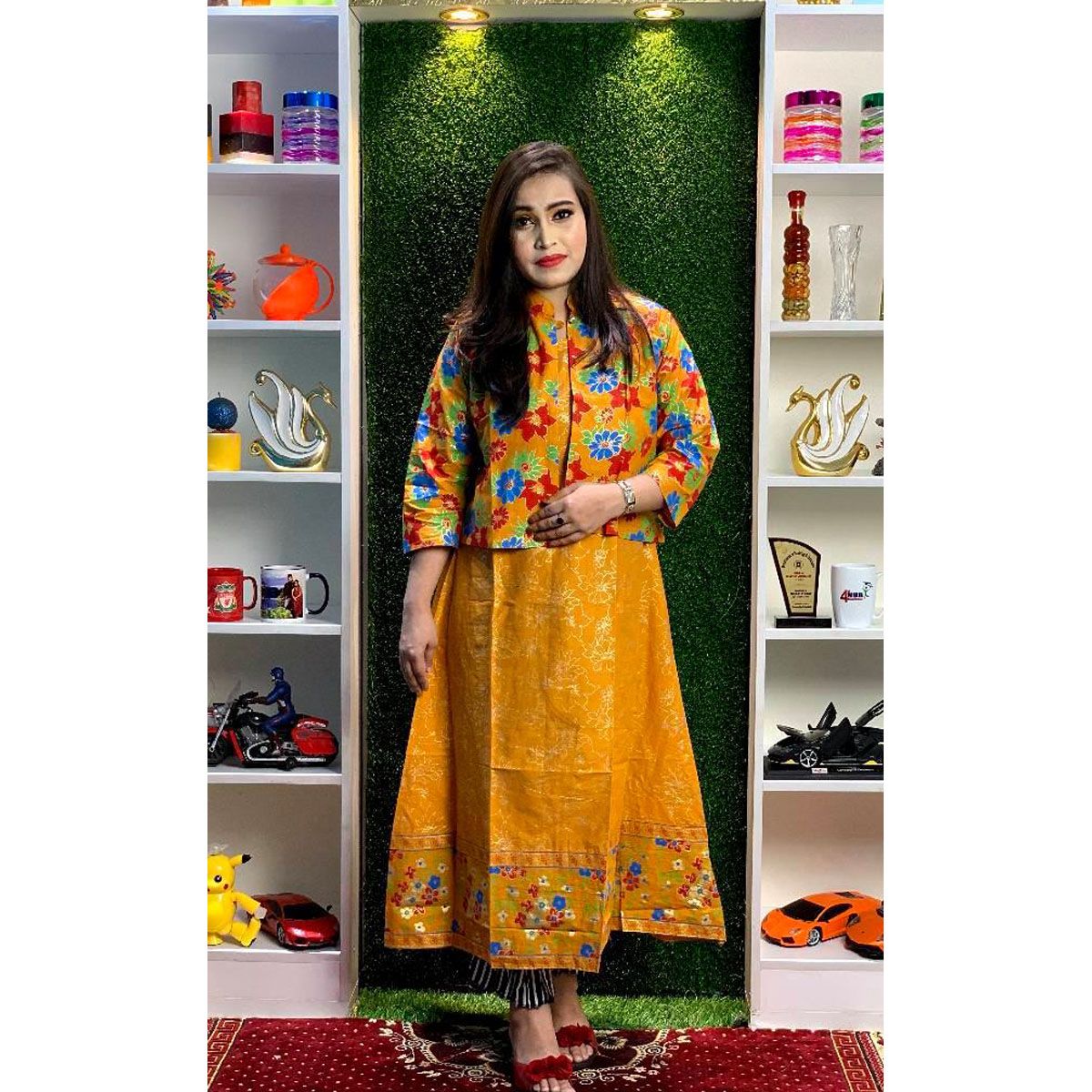Latest Designed, High Quality Cotton Fabric, Exclusive, Fashionable, Stylish and Comfortable, Kurtis for Women(1 pcs)