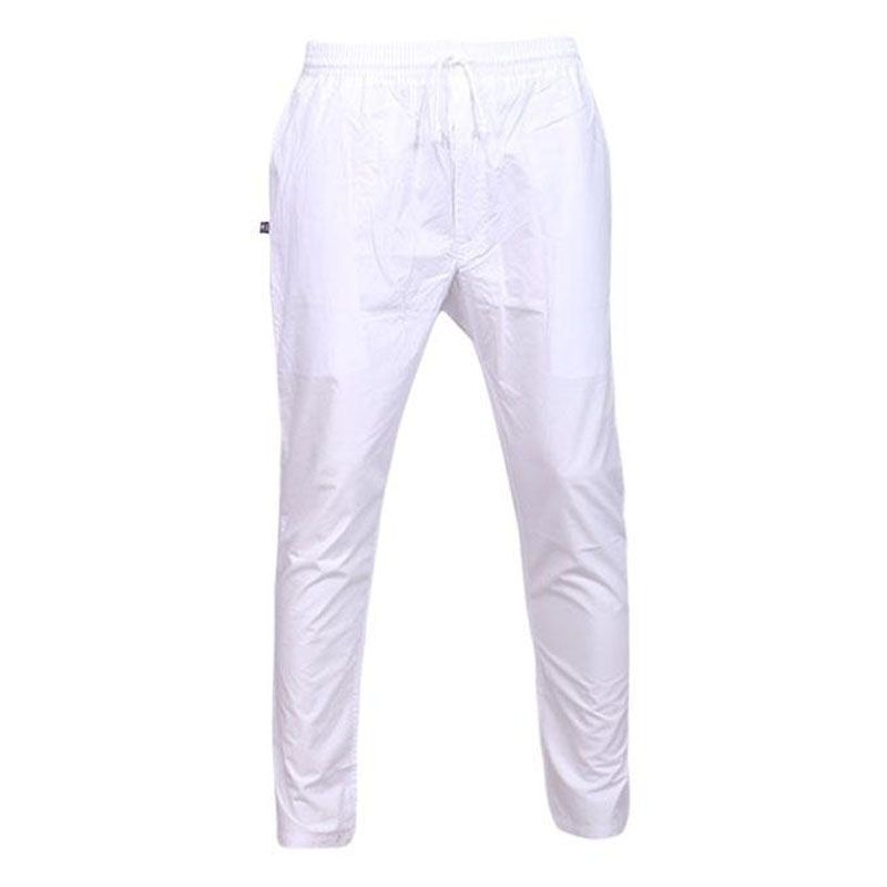 White Cotton Pajama Pants For Men