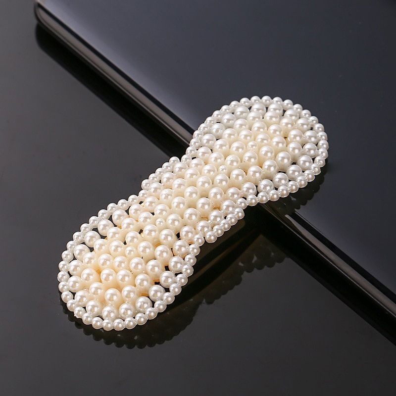 1pc Elegant Pearls Hair Pins Hair Clips Sweet Headwear Hair Ornament Bangs Hairpins Barrettes for Fashion Women Girls