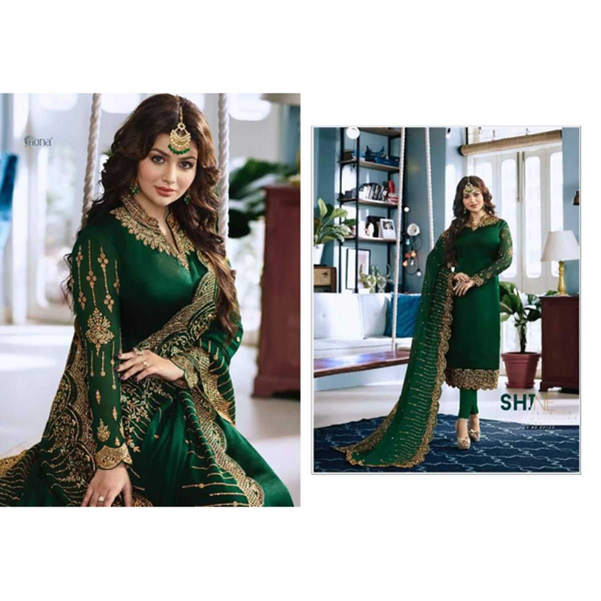 Gorgeous Unstitched Georgette Heavy Embroidery Salwar Kameez For Women