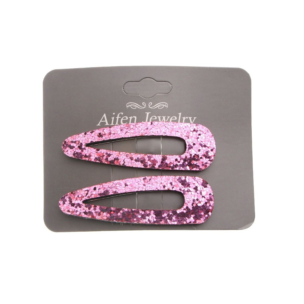 2PCS/Set Glitter Sequins Hair Clips BB Clip Colorful Candy Color Barrettes Shinning Snap Clips Women Hair Styling Accessories