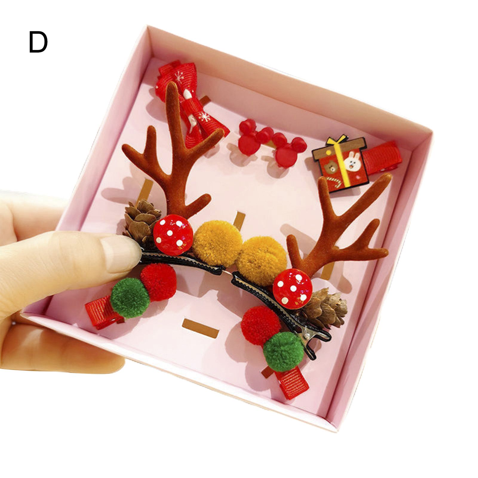 Headwear Clip Eye-catching Christmas Antler Hair Barrette Pin