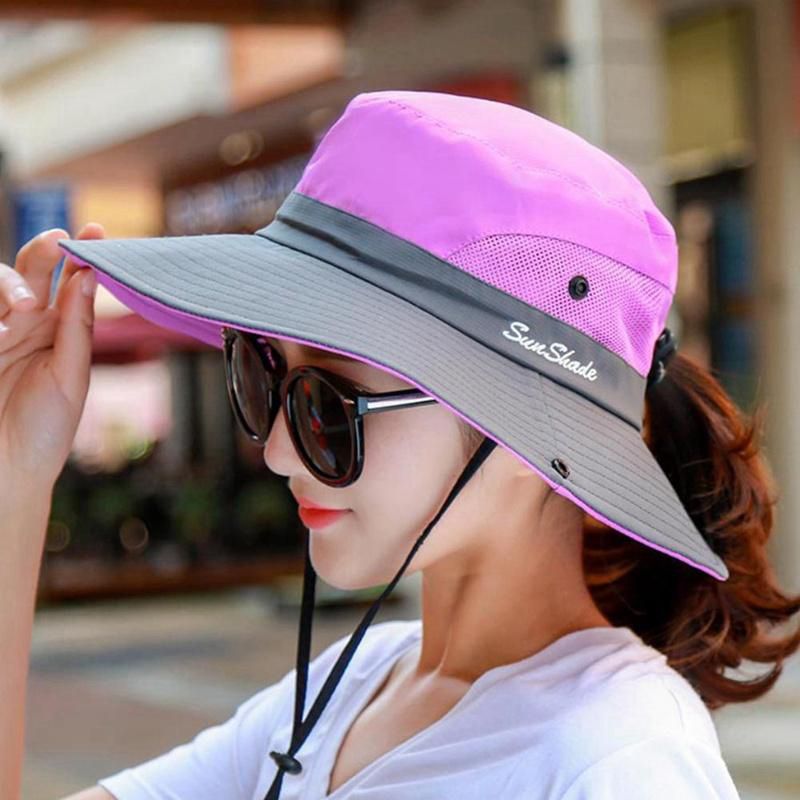 【ALLGOOD】Women Ladies Hat Sun Sombrero Outdoor Cycling SunshaCollapsible Fisherman Hat
