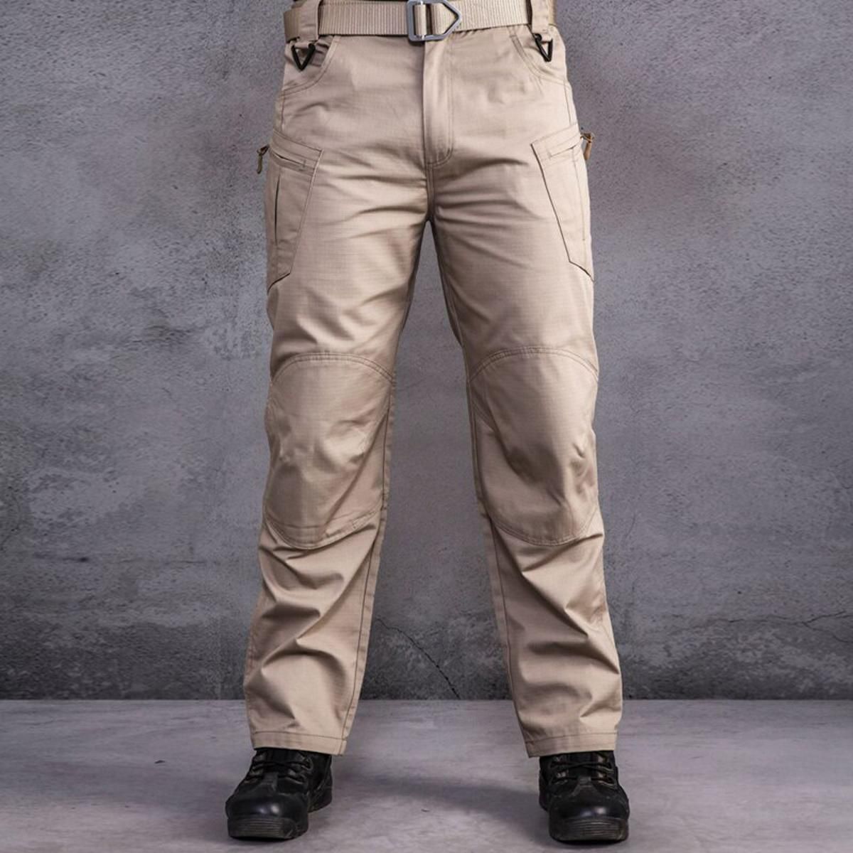Men's Cargo Pants   Style Tactical Pants Male CJogger Plus Size Cotton Many Pocket Men  Black Trousers