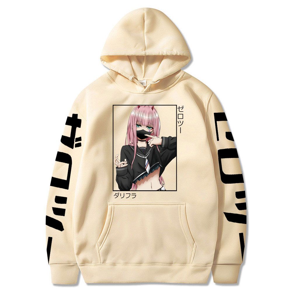 Darling In The Franxx Print Hoodies Janpanese Anime Men Women  Sweatshirts Fashion Mangan Zero Two Unisex Pullover Outerwear
