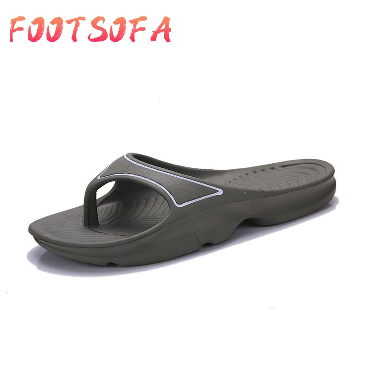 Men Shoes Fashion Flip Flop Casual Slippers for Men Flat Slides Beach Shoes Kasut lelaki - intl