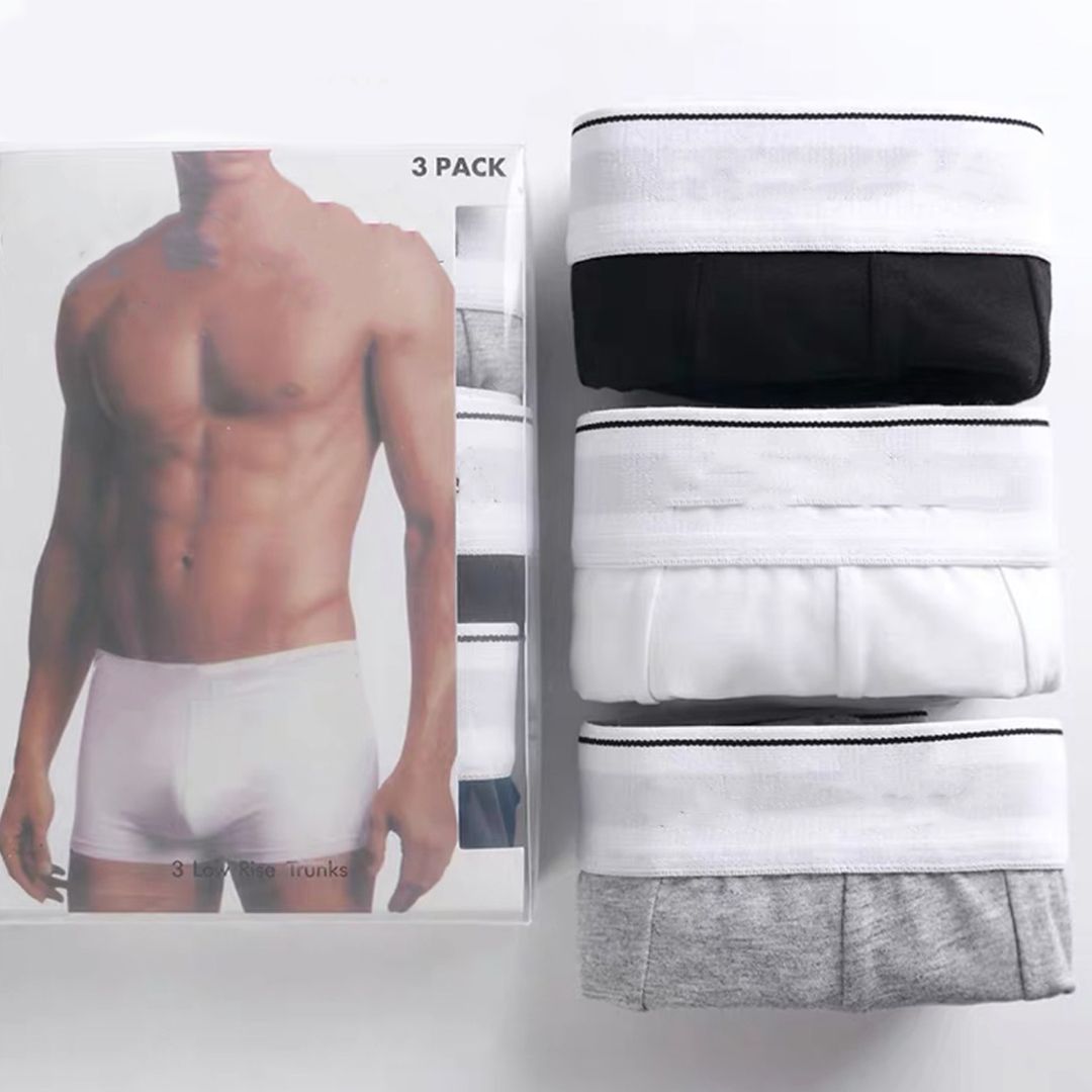 Pack of 3 Cotton Men's Boxer Shorts - Under Wear For Men