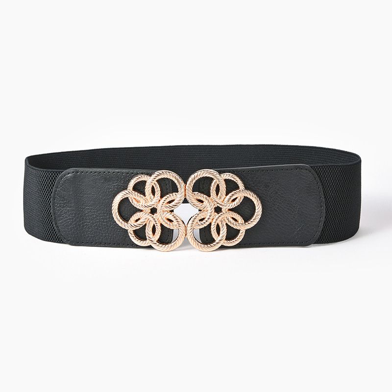 Loldeal 6x70cm High Quality Women's Fashion Elastic Wide Waist Seal Vintage Engraving Decoration Down Jacket Dress Belt Female