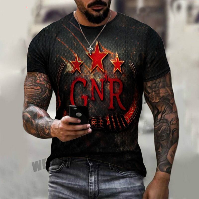 Badge 3D printing T-shirt men's women's casual sports plus size 2021 summer fashion street quick-drying breathable shirt