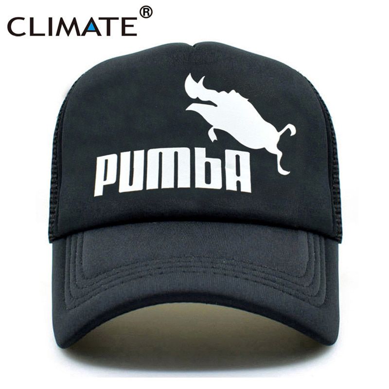 CLIMATE Funny Pumba Trucker Cap Matata Hat Men Baseball Caps Cool Mesh Trucker Cap Hat for Kid
