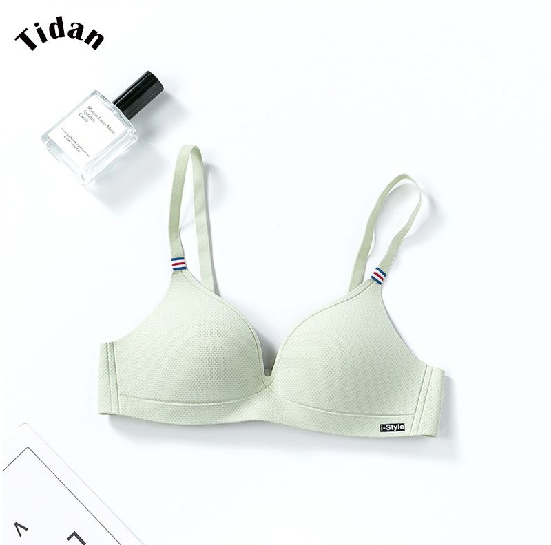 Korean Style Women's Thin Push-up Bra Without Steel Ring Gathers Breathable Underwear