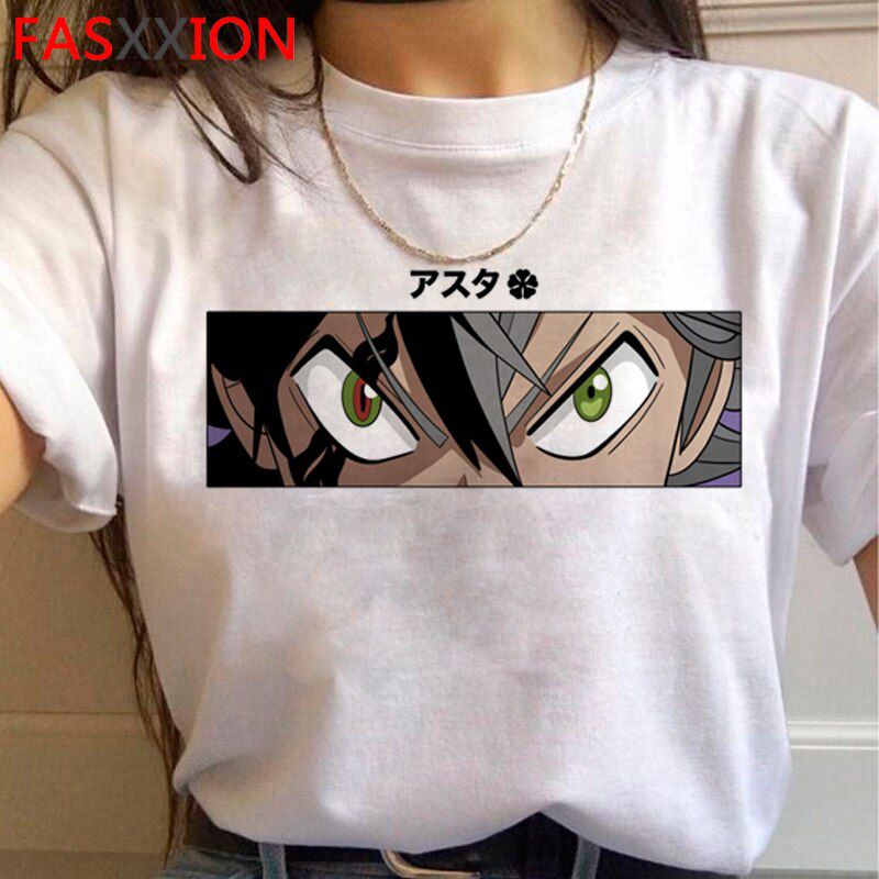 Japan Manga Asta Black Clover Funny Anime T-shirt Men Harajuku Graphic Anime T Shirt Streetwear Cool Tshirt  Hop Top Tee Male