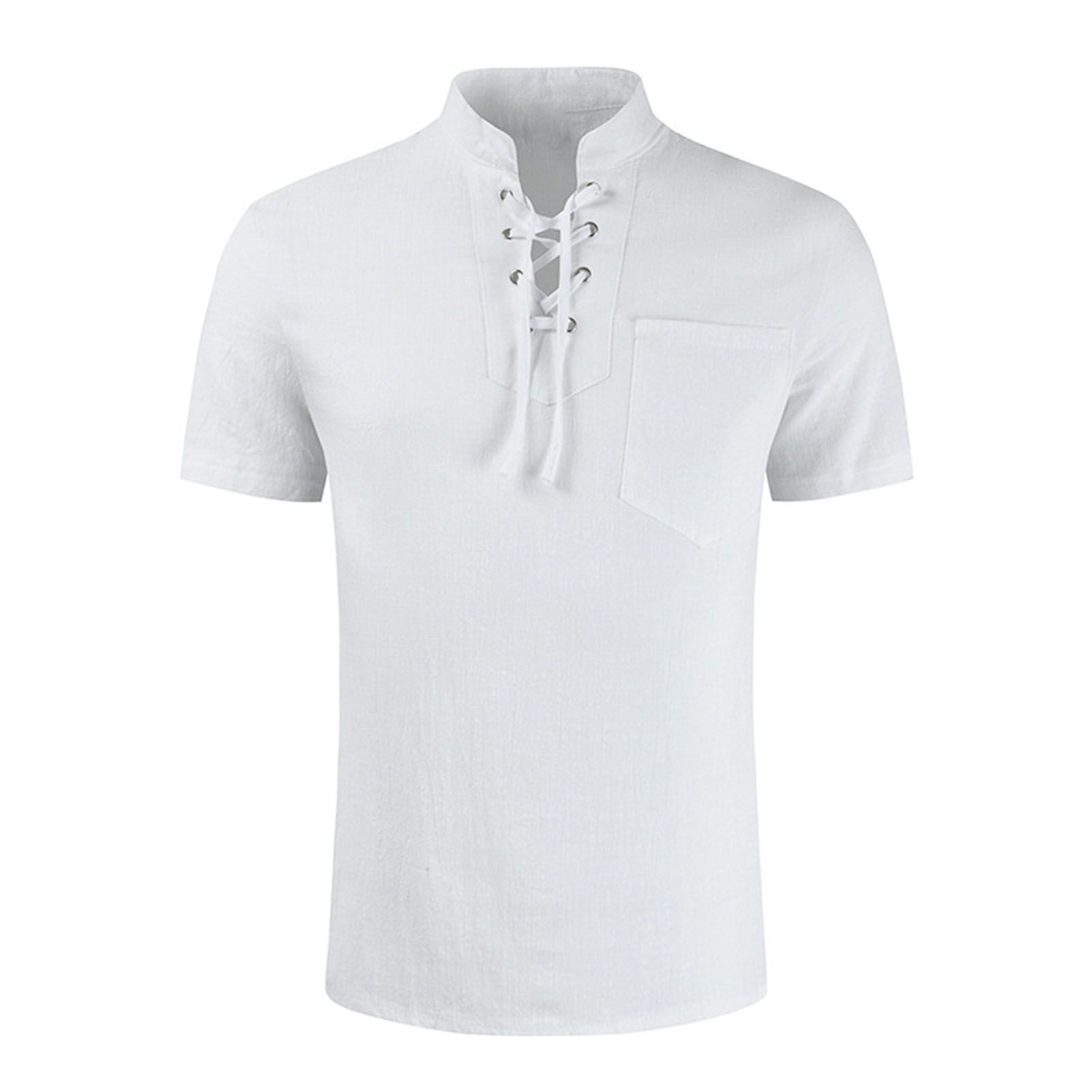 Pullover Top Great Craftsmanship Drawstring Short Sleeve Tee Shirt