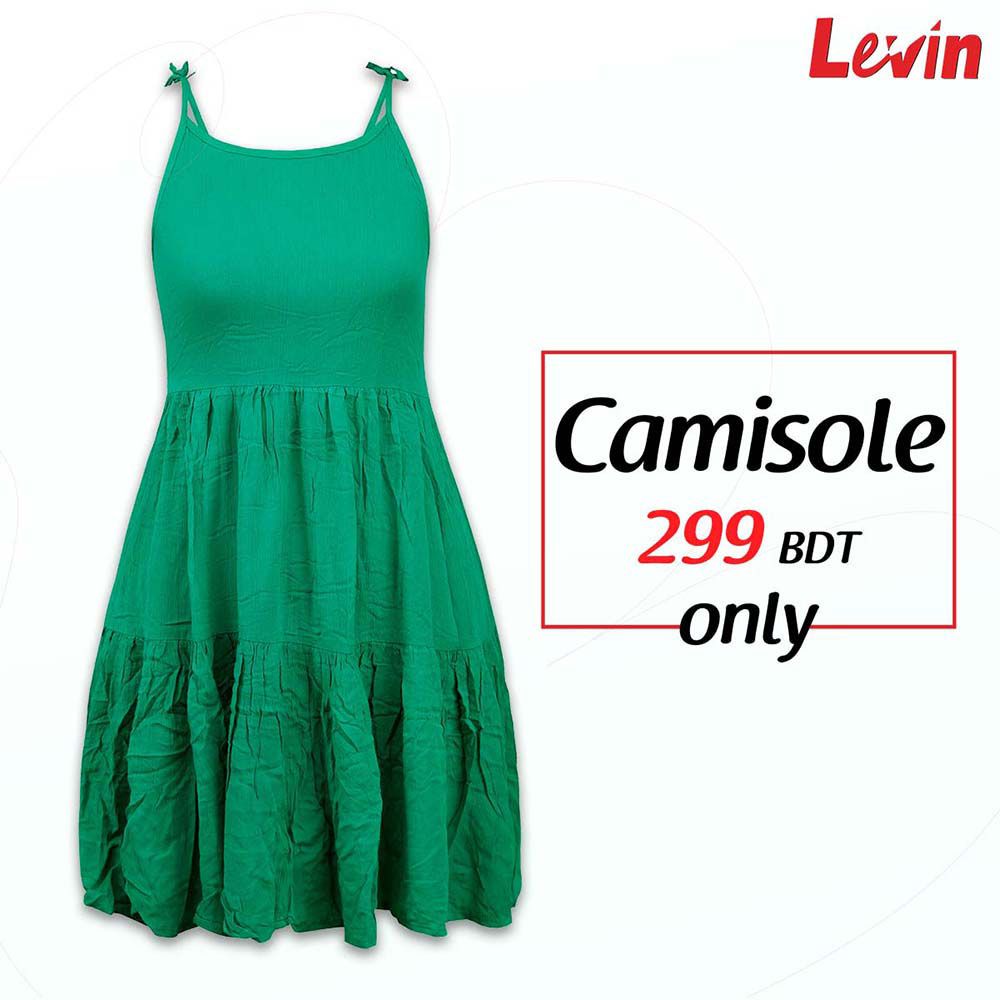 Girls Summer Sleeveless High Waist Cami Dress