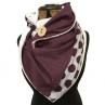 Fashion Women Autumn Winter Dots Print Button Soft Wrap Thick Warm Scarf Shawl