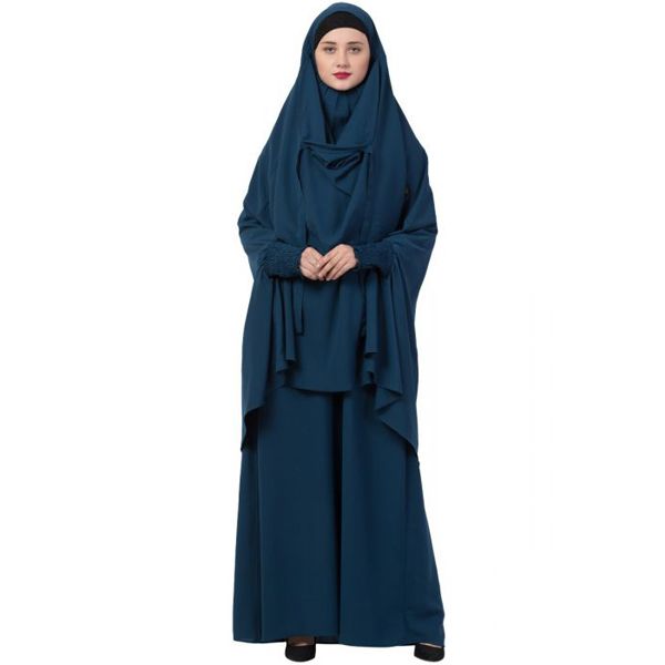 Fashionable Khimar Borka With Sckart For Woman (Full Set)