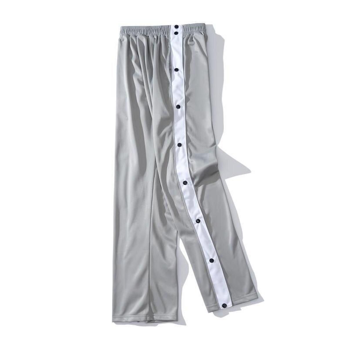 Joggers Sweatpants for Men Basketball Training Trousers Side on Casual Wide Leg Pants Male Hop Sweat Pants Streetwear