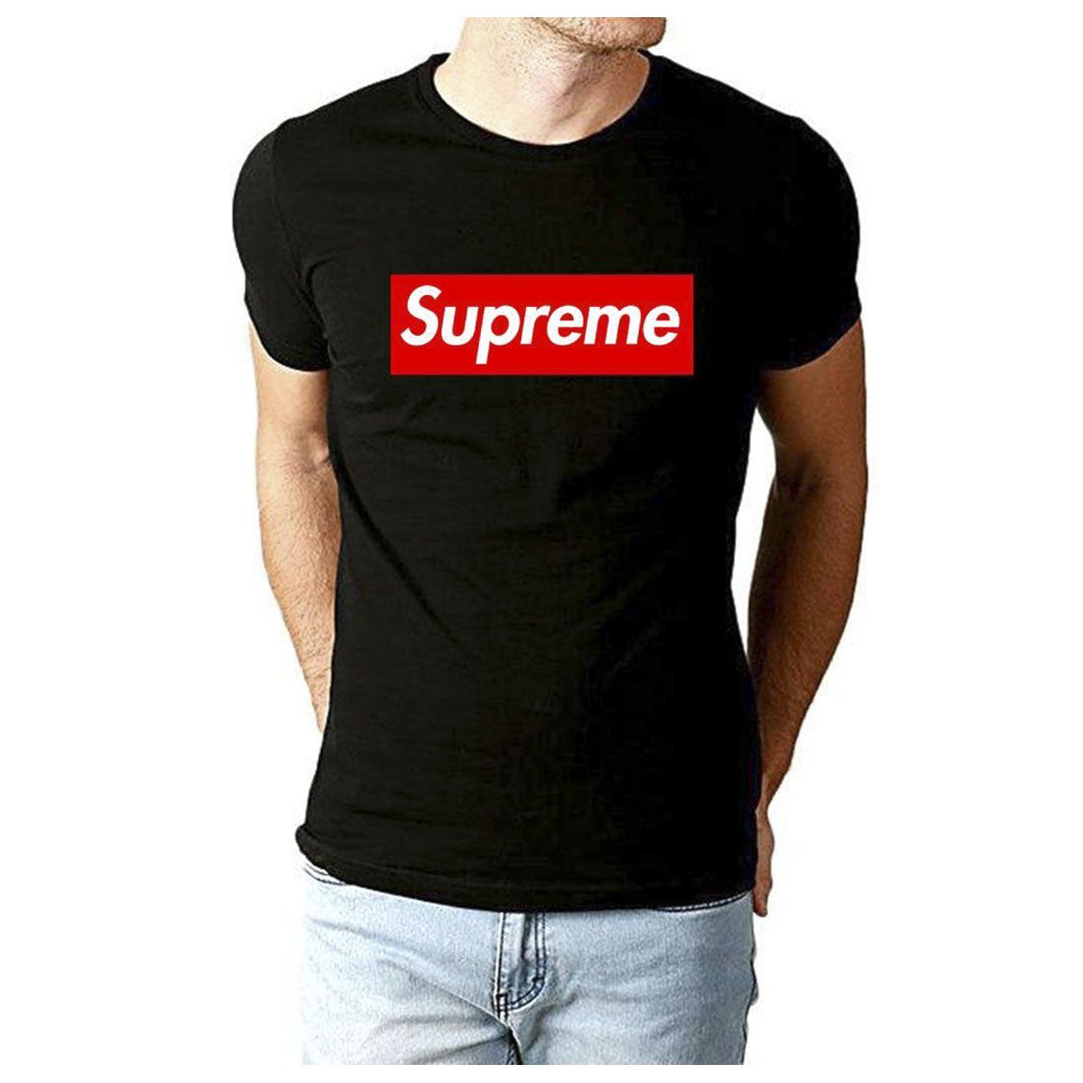 Supreme Half Sleeve Cotton T-Shirt - T Shirt