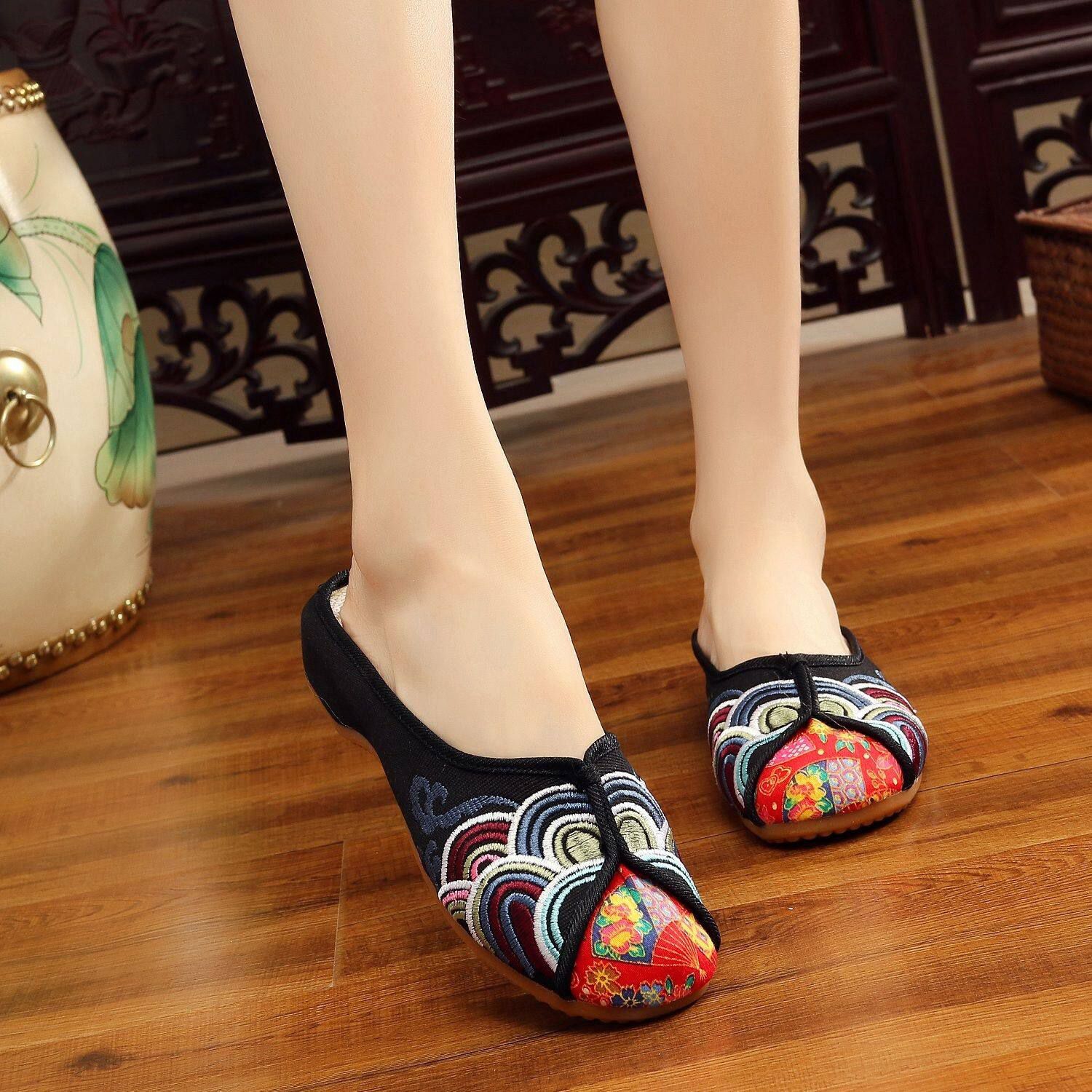 Mules Shoes For Women Korea Mules Women Flat Shoes For Women Mules Sandals 041310