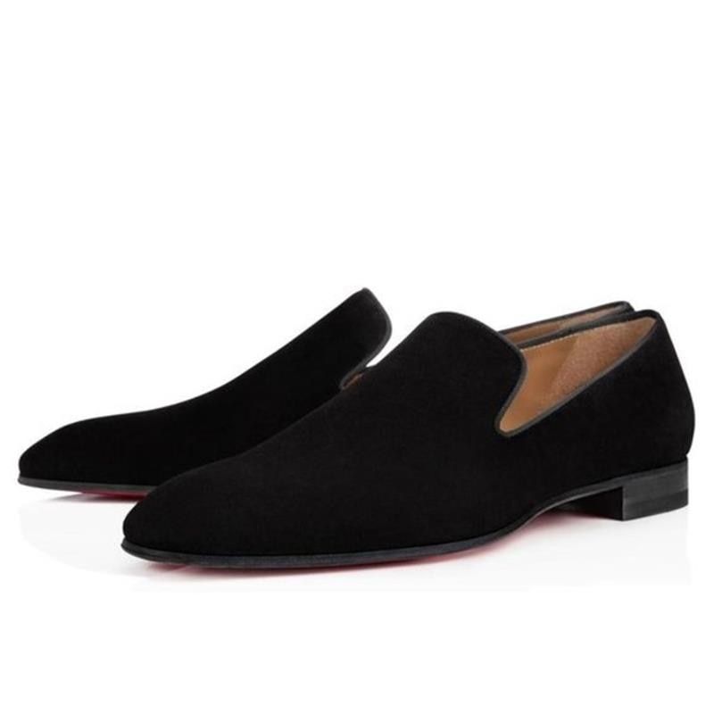 Men's Handmade Classic Black Suede High-quality Simple Loafers Retro Trendy Fashion Comfortable All-match Business Casual  ZZ174
