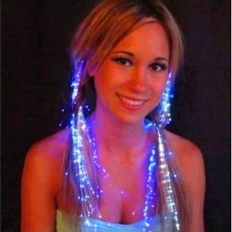 LED Flashing Hair Braid Glowing Luminescent Hairpin Novetly Hair Ornt Girls Led Toys  Year Party Christmas Gift children