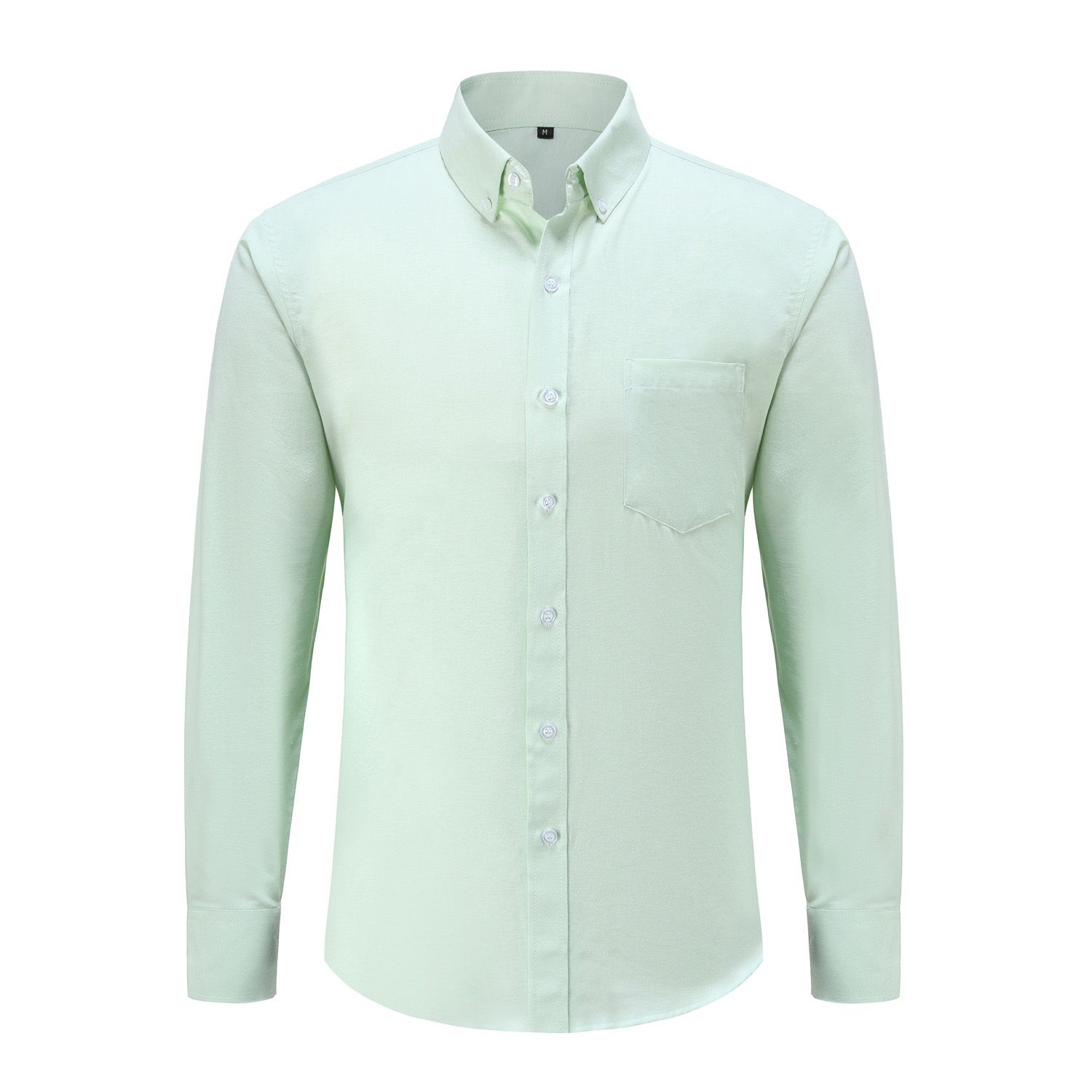 Men's Oxford shirt long-sleeved shirt solid color bottoming shirt simple casual four seasons all-match men's tops
